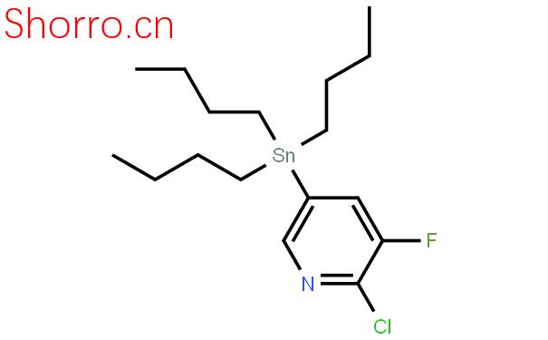 3-氯-2-氟-5-(三丁基錫烷基)吡啶結構式圖片|405556-97-0結構式圖片